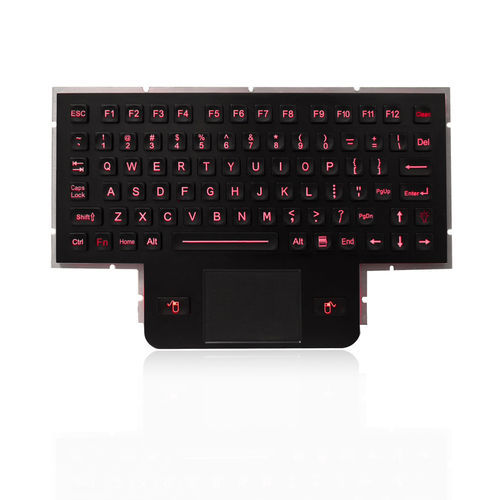 84-key keyboard K-TEK-M255TP-FN-BL-BT-IL-DWPpanel-mountwith Fn keywith 2 mouse keys