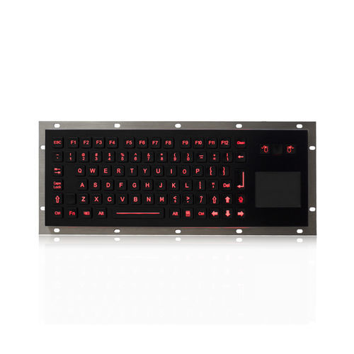 Panel-mount keyboard K-TEK-M343TP-FN-BL-BT-DWPwith Fn keywith 2 mouse keys85-key