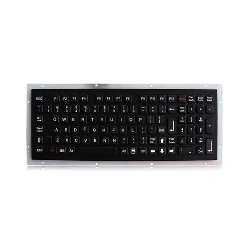 Panel-mount keyboard K-TEK-A340KP-FN-BT-DWPwith Fn key102-keywithout pointing device