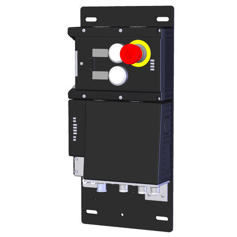 Electromechanical lock MGB-L0B-EIA-L-136557with buttonsfor gatesstainless steel