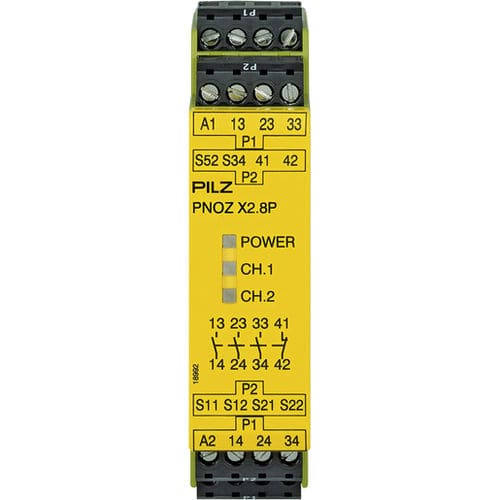 Реле безопасности PNOZ X2.8PAC/DC, вставное