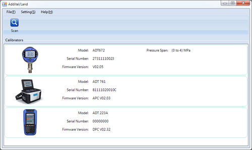 Программное обеспечение для калибровки Additel/Land (9500)