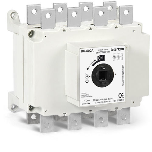 Моторизованный разъединитель S6N0400AC, многополюсный, монтаж на шине