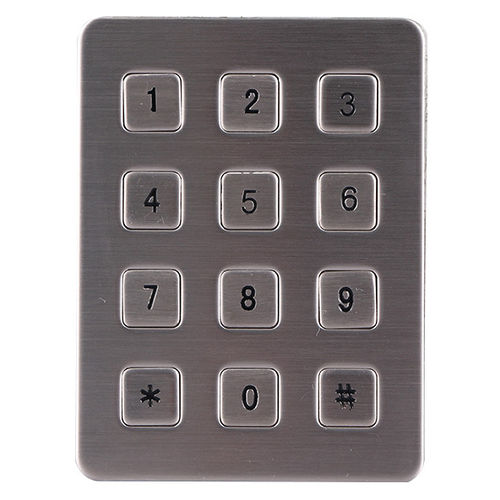 12-key keypad B705wall-mountedinoxwaterproof