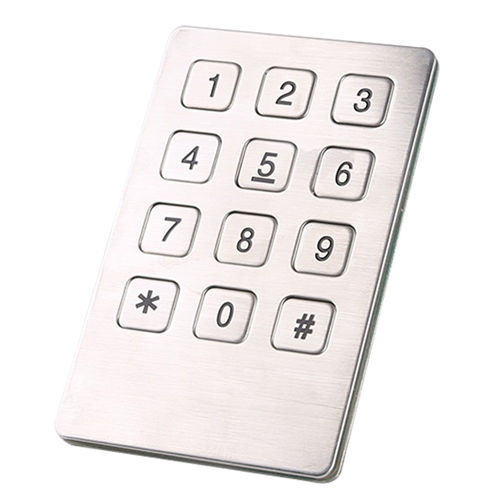 12-key keypad B721panel-mountinoxwaterproof