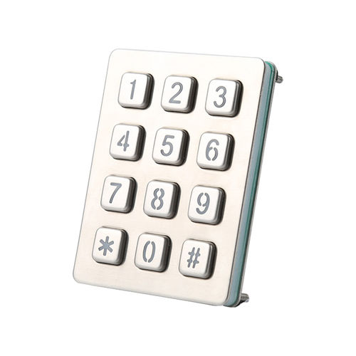 12-key keypad B880panel-mountmetalvandal-proof