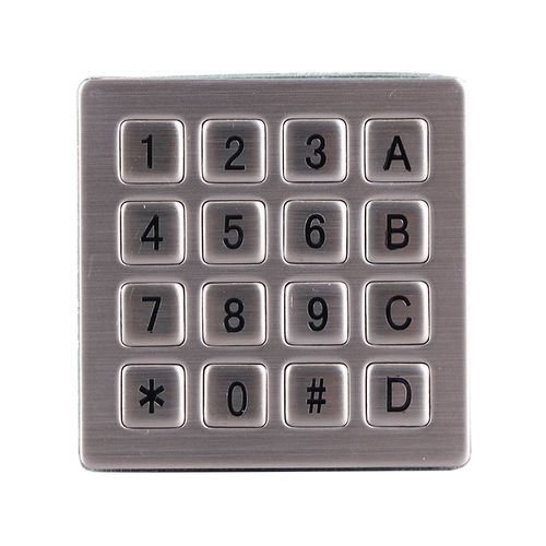 16-key keypad B706panel-mountinoxweatherproof