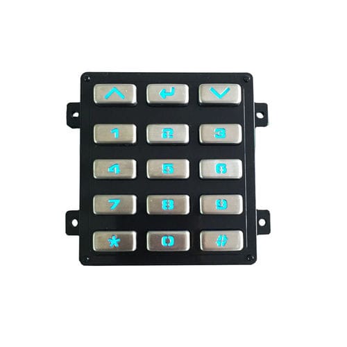 15-key keypad B882panel-mountmetalvandal-proof