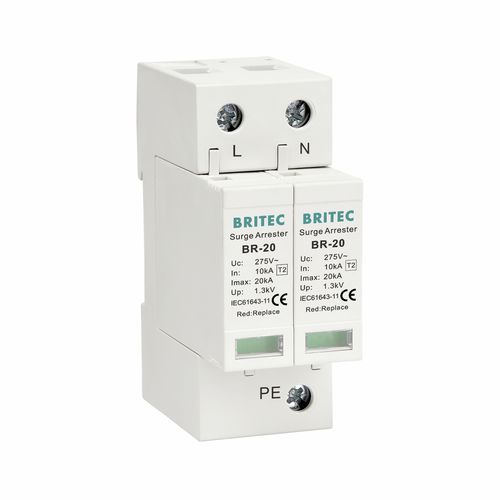 2-pole surge arrester BR-20 2Ptype 2class IIfor power supplies