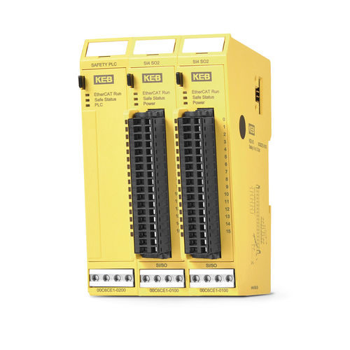 Компактный безопасный ПЛКс расширяемой платой ввода/выводаEtherCAT