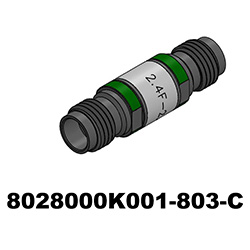 8028000K001-803-C — ВЧ-коаксиальные адаптеры Delta с цветовой кодировкой