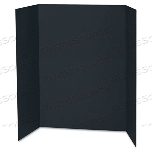 OEM#: 3766SPOTLIGHT CORRUGATED PRESENTATION DISPLAY BOARDS, 48 X 36, BLACK/KRAFT, 24/CARTON by Pacon