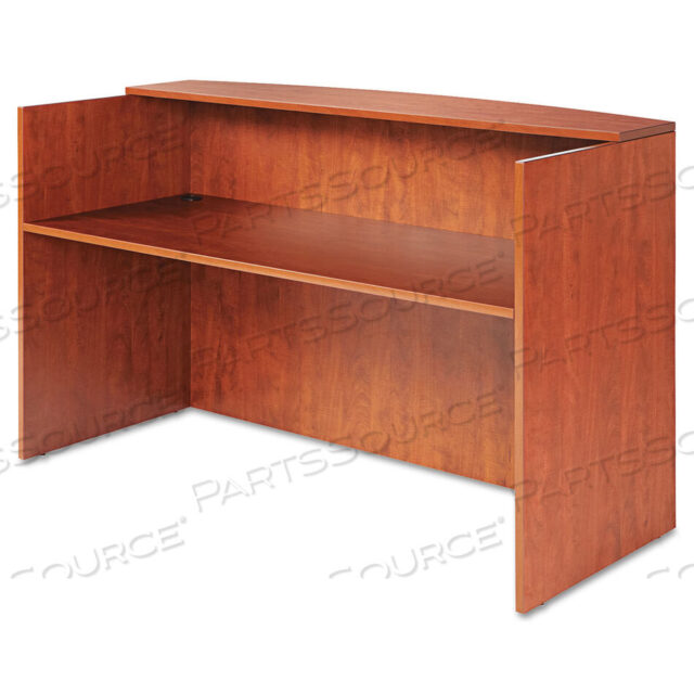 OEM#: ALEVA327236MCALERA VALENCIA SERIES RECEPTION DESK WITH TRANSACTION COUNTER, 71 X 35.5 X 29.5 TO 42.5, MEDIUM CHERRY by Alera