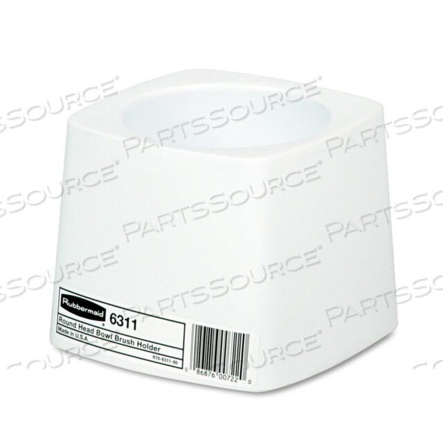 OEM#: FG631100WHTCOMMERCIAL-GRADE TOILET BOWL BRUSH HOLDER, WHITE by Rubbermaid Medical Division