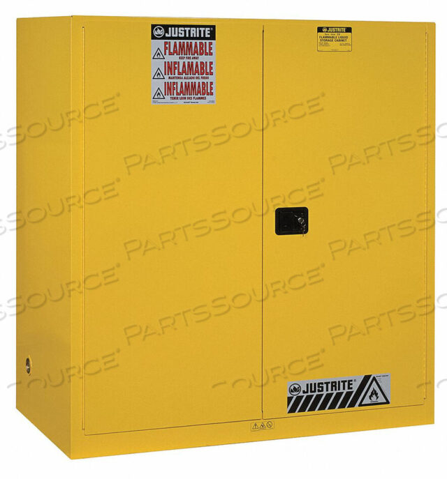 OEM#: 899120DRUM CABINET 110 GAL. CAPACITY VERTICAL SELF CLOSE HAZMAT FLAMMABLE W/ DRUM SUPPORT by Justrite