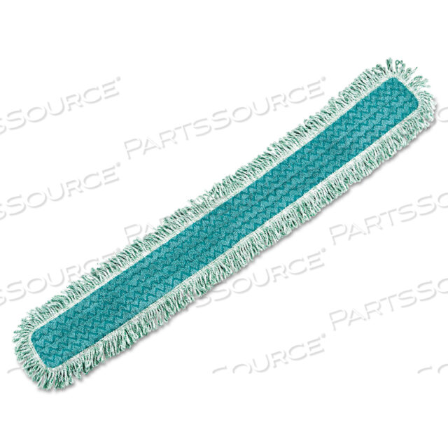 OEM#: FGQ44900GR00HYGEN DUST MOP HEADS WITH FRINGE, GREEN, 48, MICROFIBER by Rubbermaid Medical Division