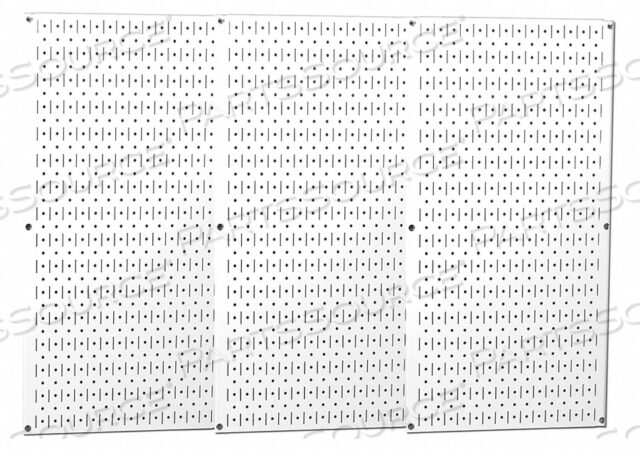 OEM#: 35-P-3248WHINDUSTRIAL METAL PEGBOARD, WHITE, 48 X 32 X 3/4 by Wall Control Pegboard