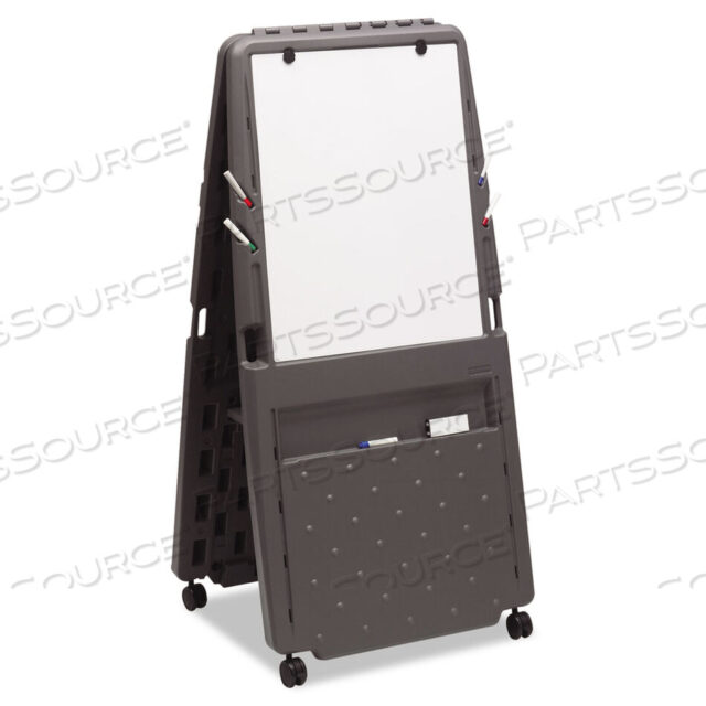 OEM#: 30237INGENUITY PRESENTATION FLIPCHART EASEL WITH DRY ERASE SURFACE, RESIN SURFACE FRAME, 33 X 28 X 73, CHARCOAL by Iceberg Enterprises