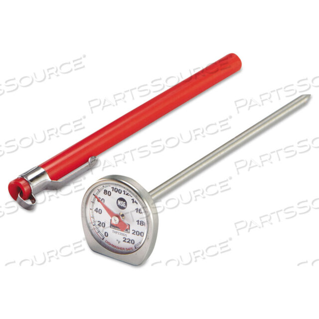 OEM#: FGTHP220DSDISHWASHER-SAFE INDUSTRIAL-GRADE ANALOG POCKET THERMOMETER, 0F TO 220F by Rubbermaid Medical Division