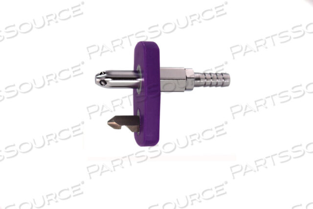 OEM#: CM-EVA-17WAGD QUICK CONNECT ADAPTER, MALE X 1/4 IN HOSE BARB, VIOLET by Bay Corporation