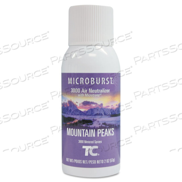OEM#: FG4012571MICROBURST 3000 REFILL, MOUNTAIN PEAKS, 2 OZ AEROSOL SPRAY, 12/CARTON by Rubbermaid Medical Division