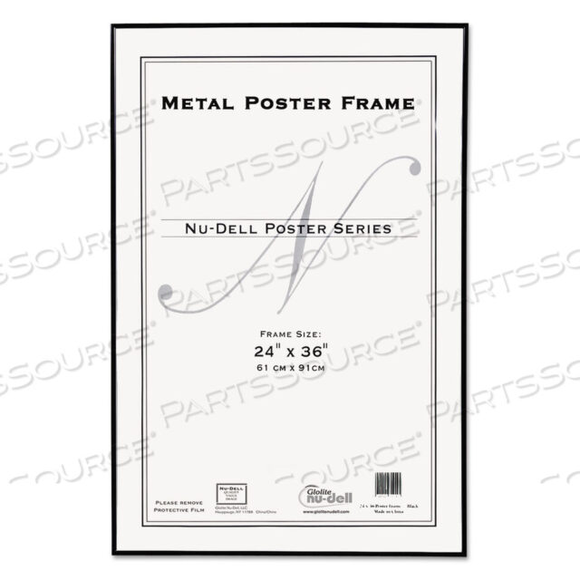 OEM#: 31242METAL POSTER FRAME, PLASTIC FACE, 24 X 36, BLACK by Nudell Office Products