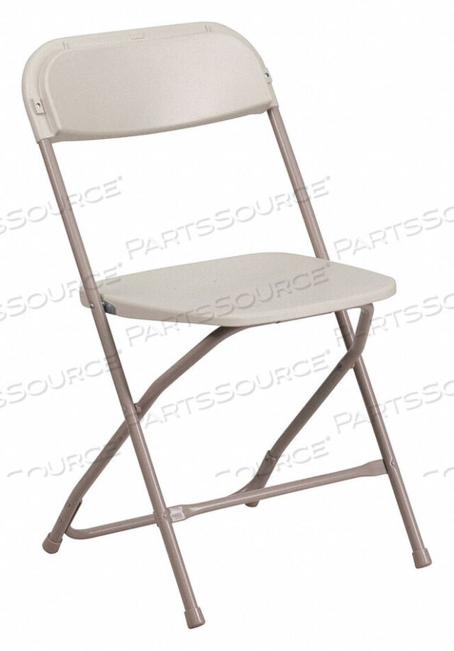 OEM#: LE-L-3-BEIGE-GGFLASH FURNITURE PREMIUM PLASTIC FOLDING CHAIR - BEIGE - HERCULES SERIES by Flash Furniture