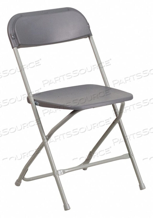 OEM#: LE-L-3-GREY-GGFLASH FURNITURE PREMIUM PLASTIC FOLDING CHAIR - GRAY - HERCULES SERIES by Flash Furniture
