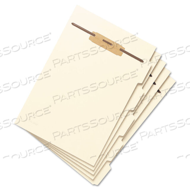 OEM#: 35605STACKABLE FOLDER DIVIDERS WITH FASTENERS, CONVERTIBLE END/TOP TAB, 1 FASTENER, LETTER SIZE, MANILA, 4 DIVIDERS/SET, 50 SETS by Smead