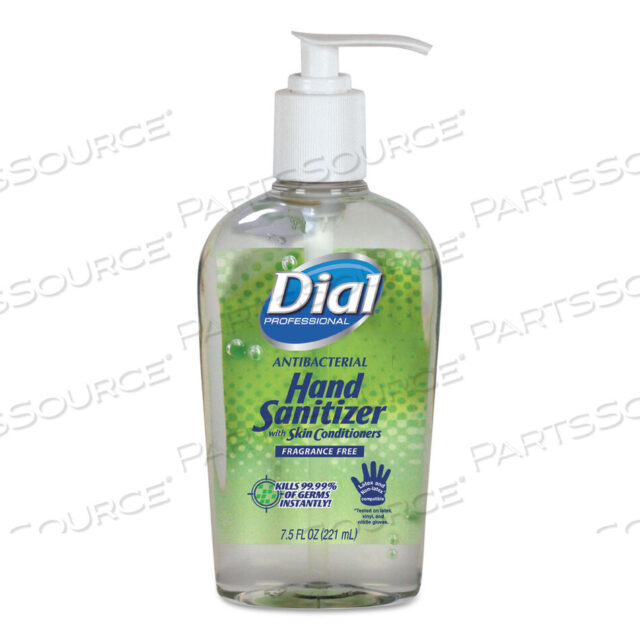 OEM#: 2340001585ANTIBACTERIAL WITH MOISTURIZERS GEL HAND SANITIZER, 7.5 OZ, PUMP BOTTLE, FRAGRANCE-FREE by Dial