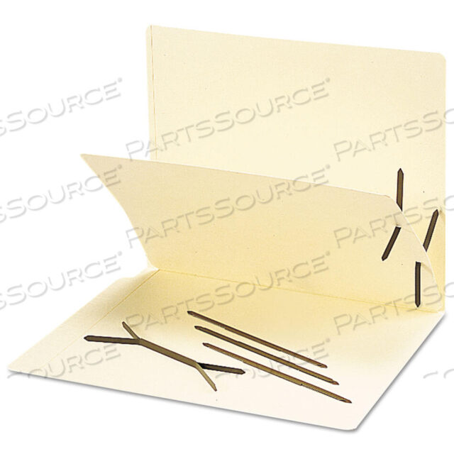 OEM#: 35051ONE-PIECE 2-PRONG FASTENERS FOR SMEAD PRE-SLIT FOLDER DIVIDERS, 0.63 AND 1 CAPACITY, 2.75 CENTER TO CENTER, BROWN, 100/BOX by Smead