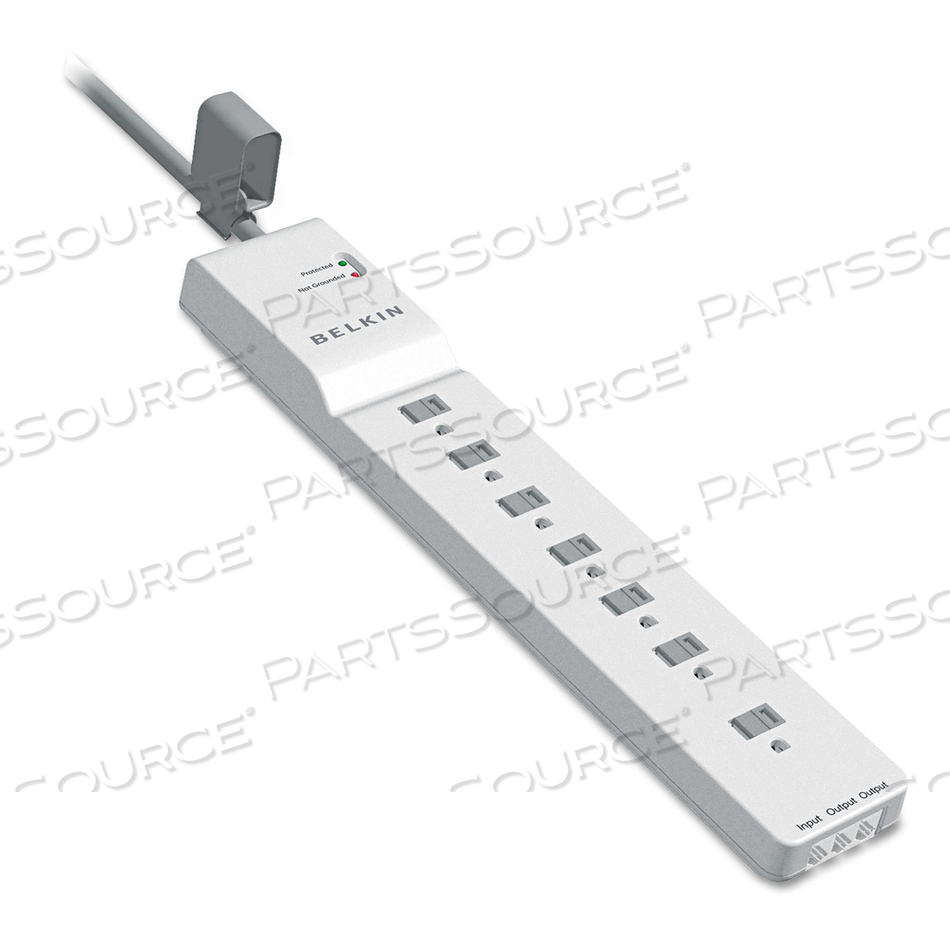 OEM#: BE107200-127 OUTLET HOME/OFFICE SURGE PROTECTOR EXTENDED CORD by Belkin