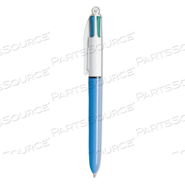 OEM#: MM114-COLOR MULTI-FUNCTION BALLPOINT PEN, RETRACTABLE, MEDIUM 1 MM, BLACK/BLUE/GREEN/RED INK, BLUE BARREL by BIC