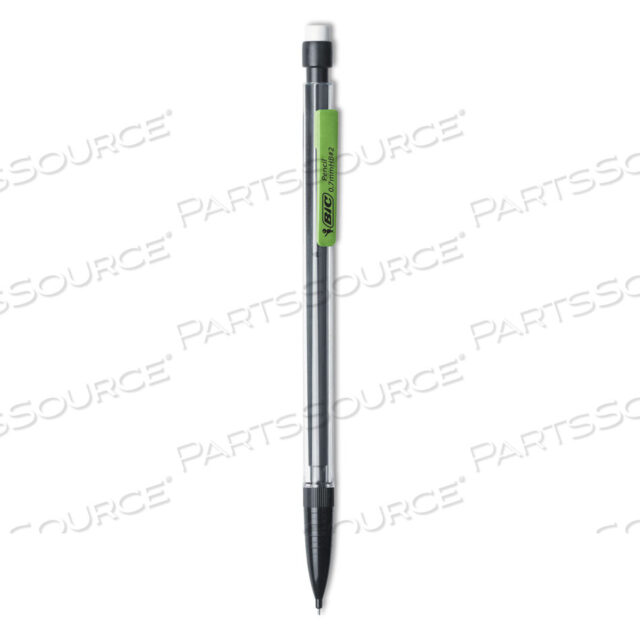 OEM#: MP11XTRA SMOOTH MECHANICAL PENCIL, 0.7 MM, HB (#2.5), BLACK LEAD, CLEAR BARREL, DOZEN by BIC