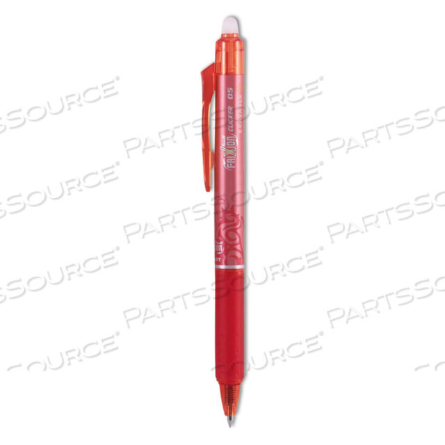 OEM#: 32522FRIXION CLICKER ERASABLE GEL PEN, RETRACTABLE, EXTRA-FINE 0.5 MM, RED INK, RED BARREL, DOZEN by Pilot
