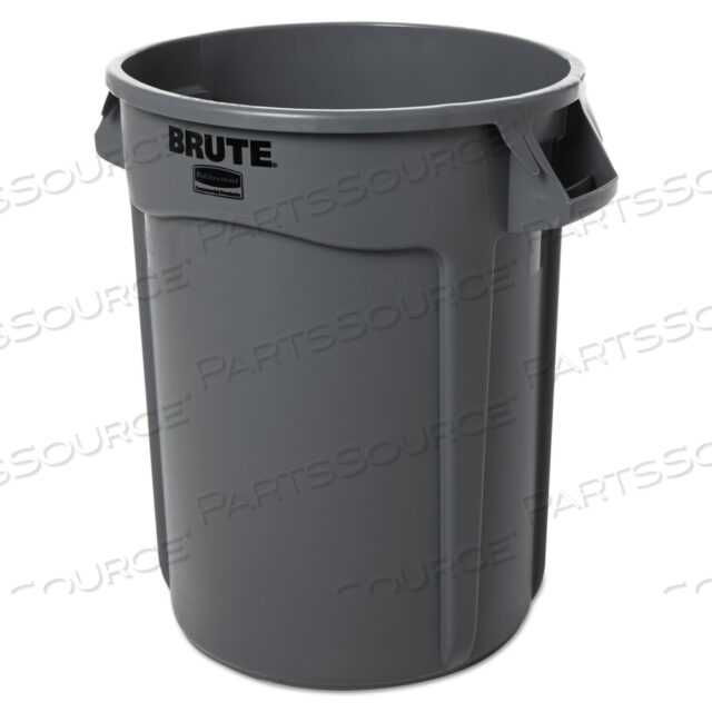 OEM#: FG263200GRAYBRUTE ROUND CONTAINER WITHOUT LID, 32 GAL, HEAVY-DUTY PLASTIC, GRAY by Rubbermaid Medical Division