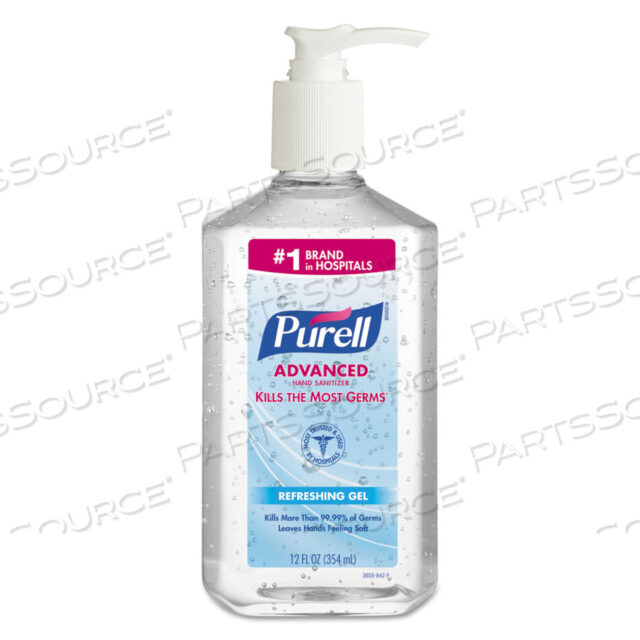 OEM#: 3659-12ADVANCED REFRESHING GEL HAND SANITIZER, 12 OZ PUMP BOTTLE, CLEAN SCENT by Purell