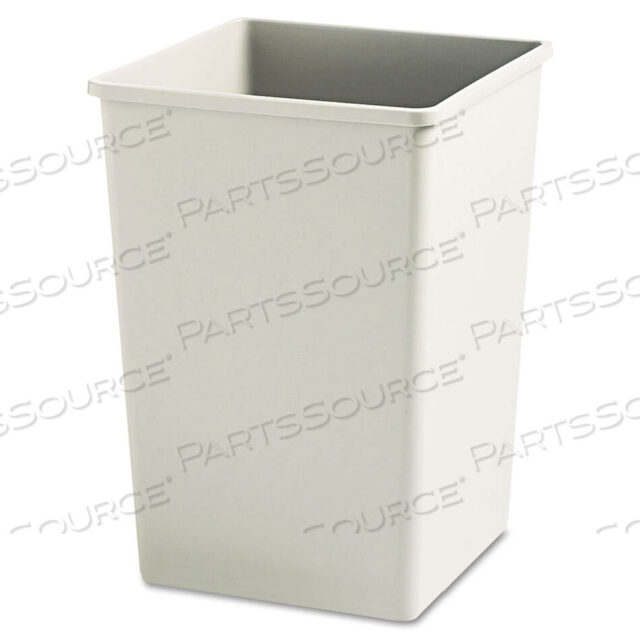 OEM#: FG395800BEIG35 GALLON SQUARE WASTE RECEPTACLE - BEIGE by Rubbermaid Medical Division