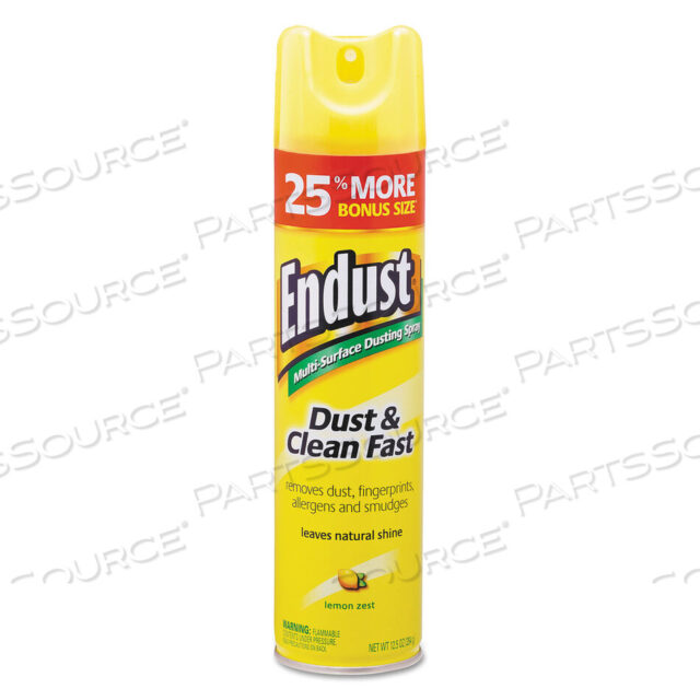 OEM#: CB508171ENDUST MULTI-SURFACE DUSTING AND CLEANING SPRAY, LEMON ZEST, 12.5 OZ AEROSOL SPRAY by Diversey