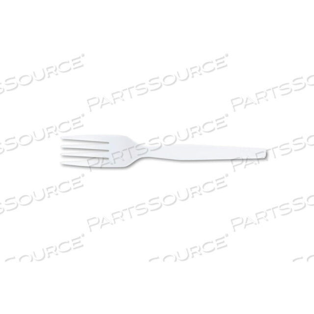 OEM#: FM207PLASTIC CUTLERY, HEAVY MEDIUMWEIGHT FORK, 1,000 CARTON by Dixie