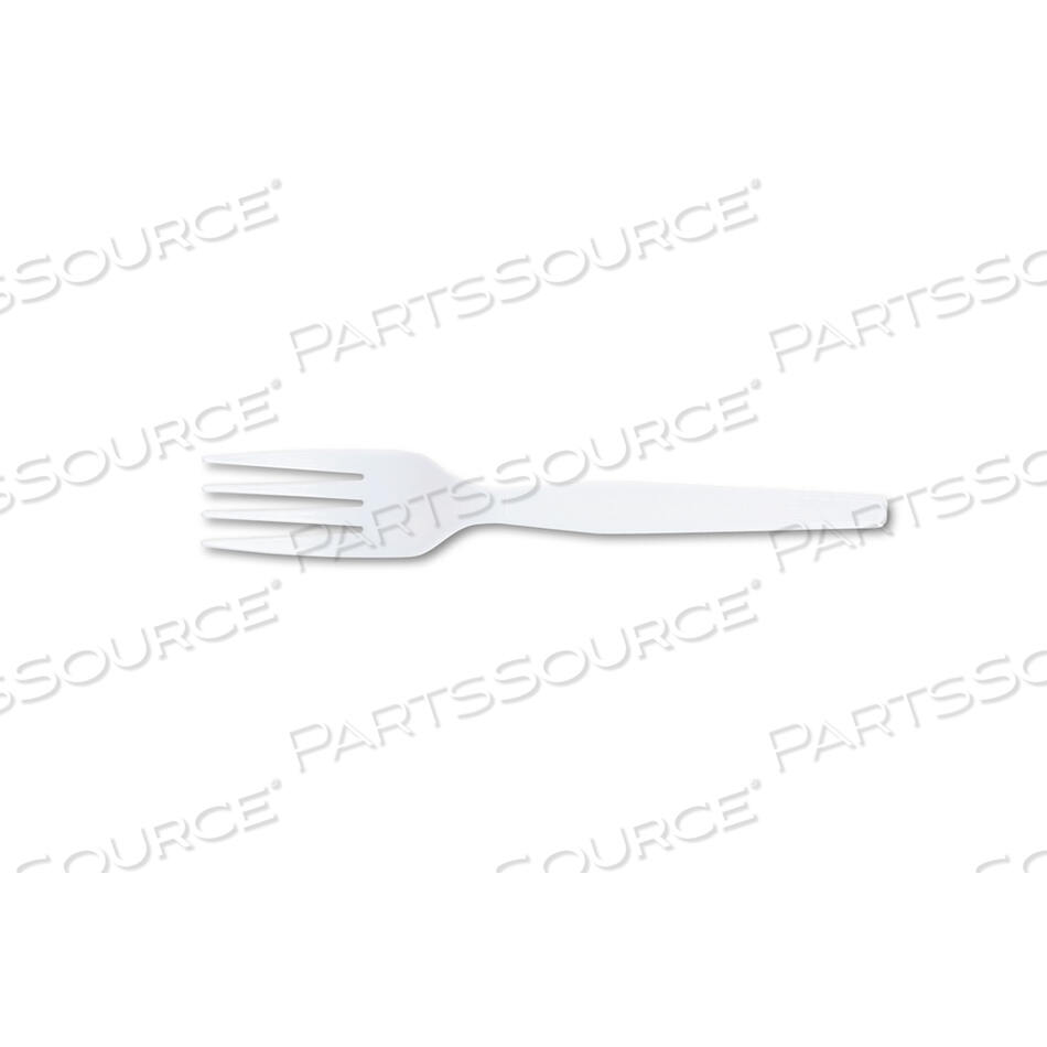 OEM#: FM207PLASTIC CUTLERY, HEAVY MEDIUMWEIGHT FORK, 1,000 CARTON by Dixie