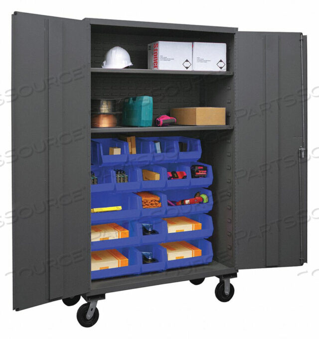 OEM#: 3502M-BLP-18-2S-5295BIN CAB LOUVERED/SHELVING 80 H 48 W 24 D by Durham Manufacturing Company