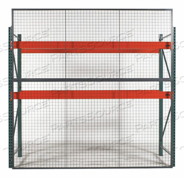 OEM#: BACK125RACKBACK WIRE MESH PALLET RACK ENCLOSURE - BACK PANEL 144W X60 by WireCrafters