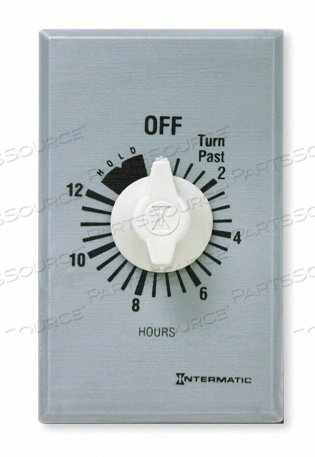 OEM#: FF312HHTIMER SPRING WOUND 12 HR SPDT SILVER by Intermatic