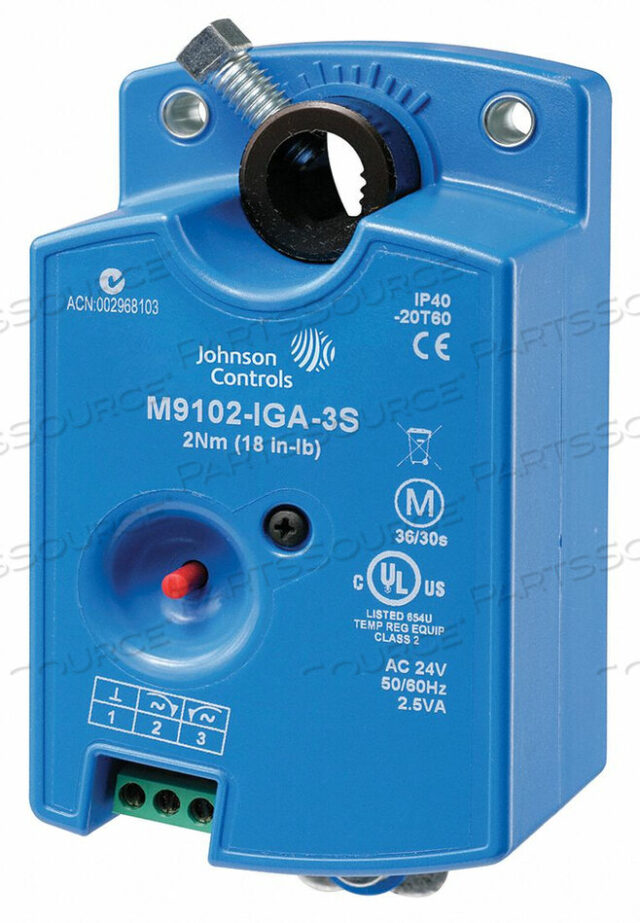 OEM#: M9104-GGA-3SELECTRIC ACTUATOR 35 IN.-LB.-4 TO 125F by Johnson Controls