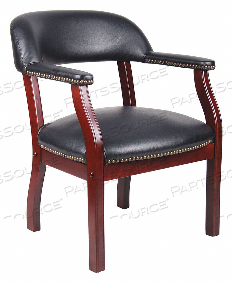 OEM#: B9540-BKCONFERENCE CHAIR WITH ARMS - VINYL - BLACK by Boss