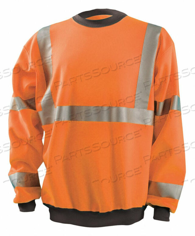 OEM#: LUX-CSWT-OMCREW SWEATSHIRT HI-VIS ORANGE MEDIUM by Occunomix