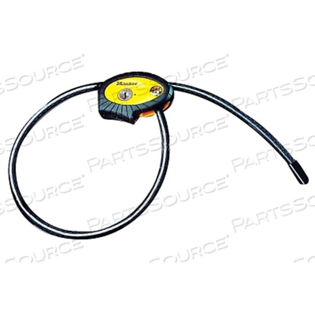 OEM#: 8413DPFPYTHON ADJUSTABLE LOCKING CABLE, 3/8 IN DIA, 6 FT LENGTH, BLACK by Master Lock