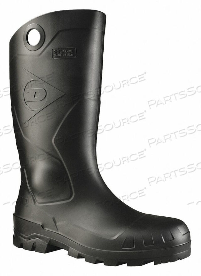 OEM#: 8677533J6897 RUBBER BOOT UNISEX 8 KNEE BLACK PR by Dunlop