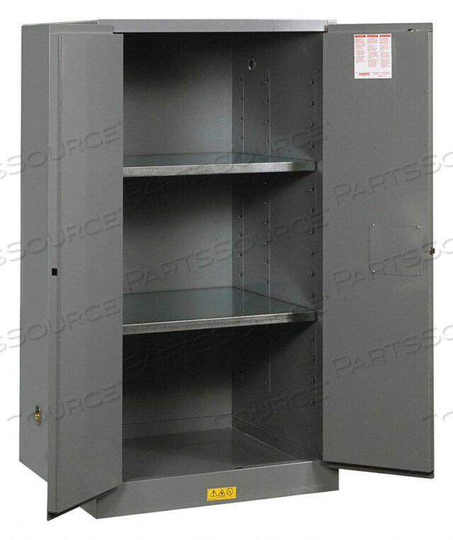 OEM#: 896003E4577 FLAMMABLE SAFETY CABINET 60 GAL. GRAY by Justrite